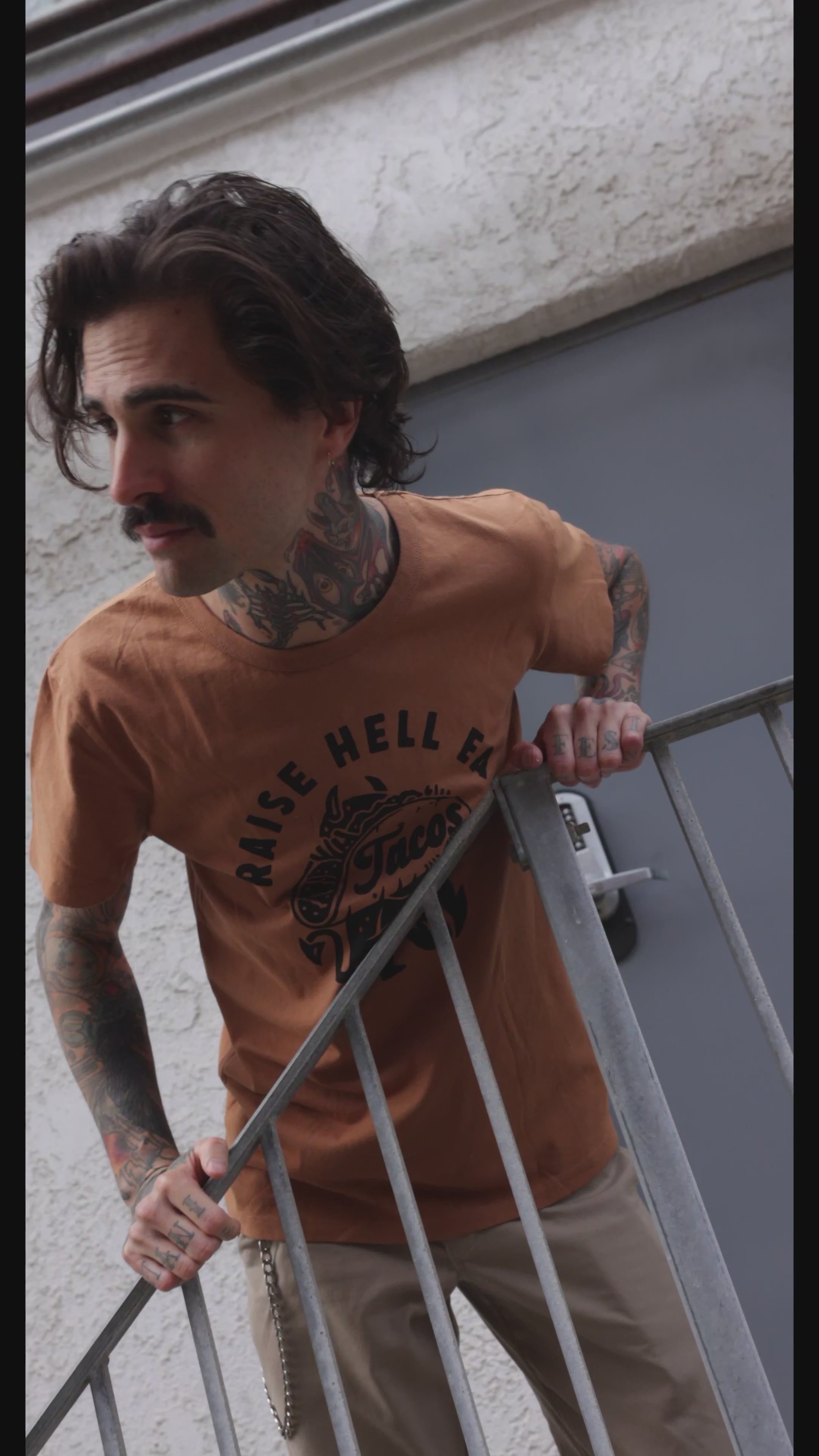Raise Hell Eat Tacos Tee